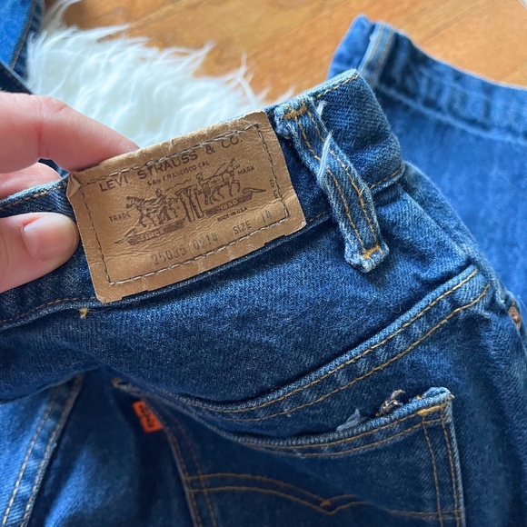 Vintage 1970s Levi's Orange Tab Jeans Style 214 | Size 14 - Picture 4 of 10